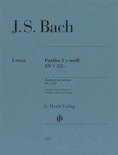 Beispielbild fr Bach, Johann Sebastian - Partita Nr. 2 c-moll BWV 826 zum Verkauf von GreatBookPrices