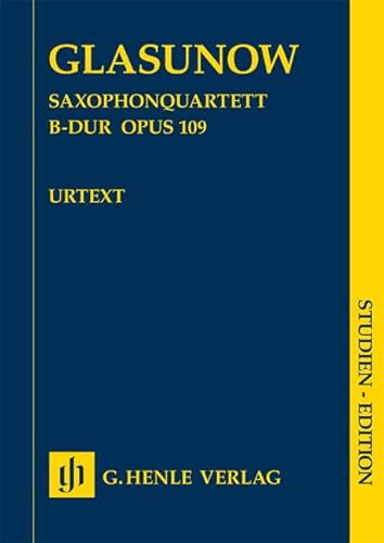 Stock image for Saxophonquartett B-dur op. 109 op. 109 for sale by Livre et Partition en Stock
