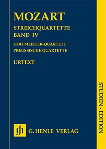 Beispielbild fr Streichquartette Band 4: Hoffmeister-Quartette und Preu?ische Quartette zum Verkauf von Reuseabook