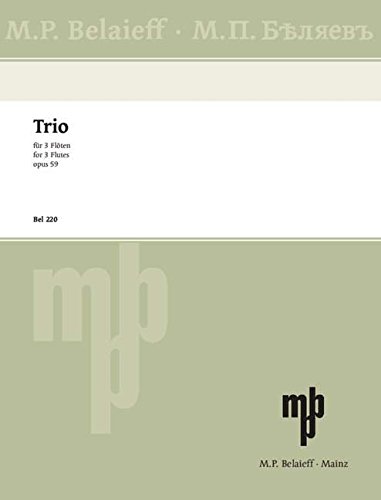 9790203000846: Tcherepnin, Alexaneder.. Trio Op. 59