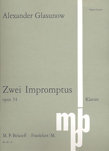 Stock image for 2 Impromptus op 54 for sale by CONTINUO Noten-Buch-Versand