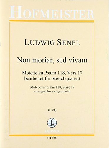 Stock image for Senfl, L: Non moriar, sed vivam for sale by Buchpark