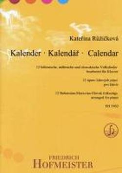 9790203435020: Kalender - 12 tschechische, mhrische und slowakische Volkslieder: Klavier