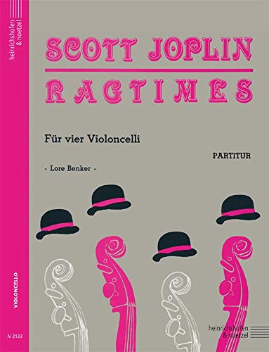 9790204421336: JOPLIN - Ragtimes para 4 Violoncellos (Partitura) (Benker)