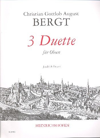 9790204424139: Bergt: 3 Duets for Oboe (Performance Score)