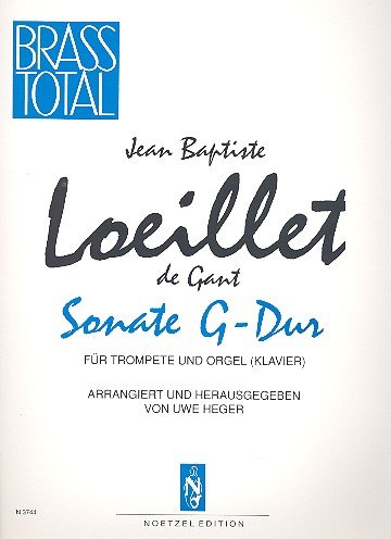 9790204537440: Loeillet: Sonata in G Major, Op. 3, No. 11 (arr. for trumpet & organ) (Set of Parts)