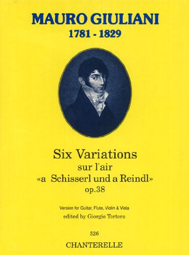 Imagen de archivo de Giuliani: 6 Vars. Op. 38 (Gtr, Flt, Vln, Viola) a la venta por Magers and Quinn Booksellers