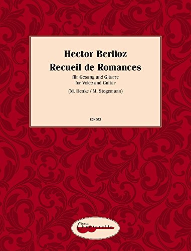 Beispielbild fr Receuil de Romances (for voice and guitar) zum Verkauf von Magers and Quinn Booksellers