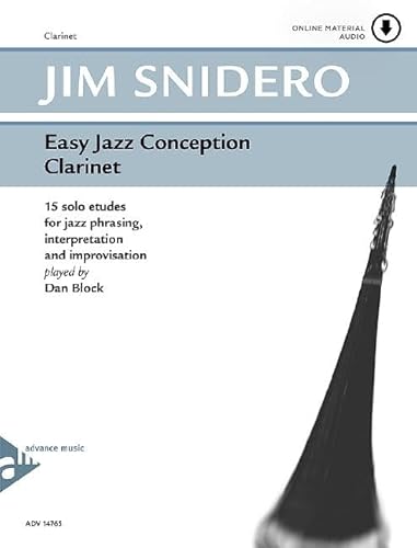 Stock image for Easy Jazz Conception: Clarinet - 15 Etudes for Jazz Phrasing, Interpretation and Improvisation (Book & Audio Access) (CLARINETTE) for sale by HPB Inc.