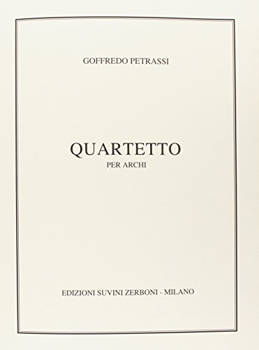 Beispielbild fr Goffredo Petrassi, Quartetto (Set) : Partitur zum Verkauf von AHA-BUCH GmbH
