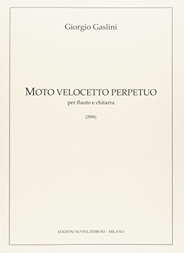 Stock image for Moto Velocetto Perpetuo for sale by Livre et Partition en Stock