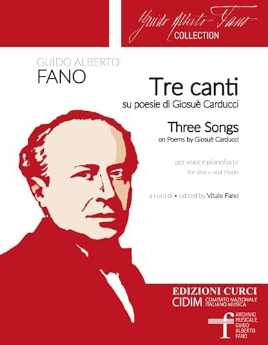 9790215922013: Tre canti su poesie di Giosu Carducci. Canto e pianoforte. A cura di Vitale Fano