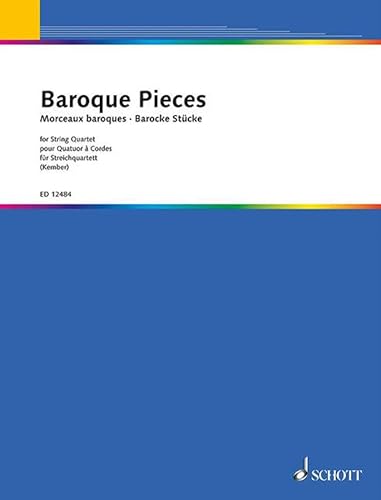 9790220117459: Musica del Barroco - Piezas Barrocas para Cuarteto de Cuerda (Partes) (Kember)