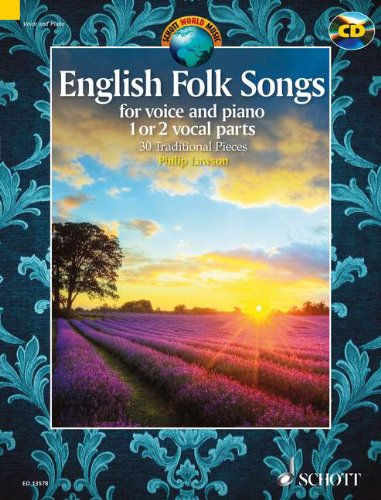 9790220134500: English folk songs +cd