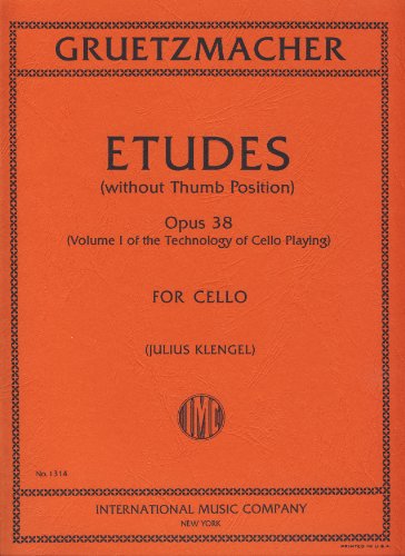 Beispielbild fr Etudes without thumb position op.38 - technology of cello-playing Vol.for cello : KLENGEL, ED. zum Verkauf von AHA-BUCH GmbH
