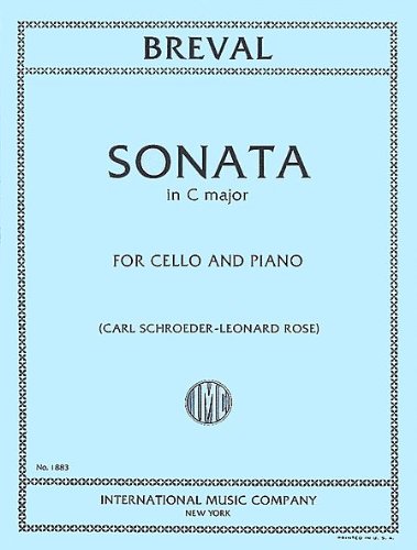 9790220414664: BREVAL - Sonata en Do Mayor para Violoncello y Piano (Schroeder/Rose)