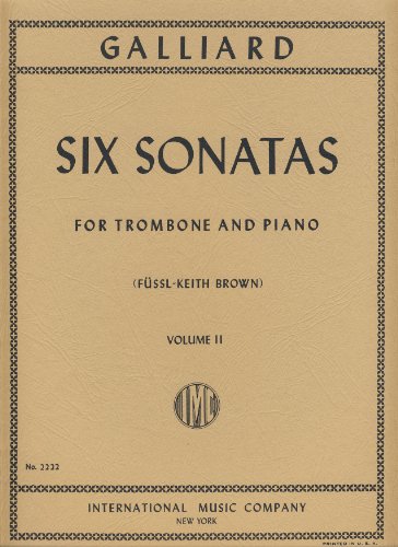 9790220417511: GALLIARD - Sonatas (6) Vol.2 para Trombon y Piano (Fussl/Brown)