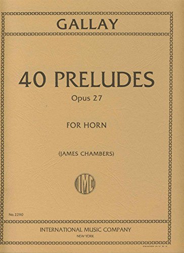 Beispielbild fr 40 Preludes op.27for horn zum Verkauf von AHA-BUCH GmbH