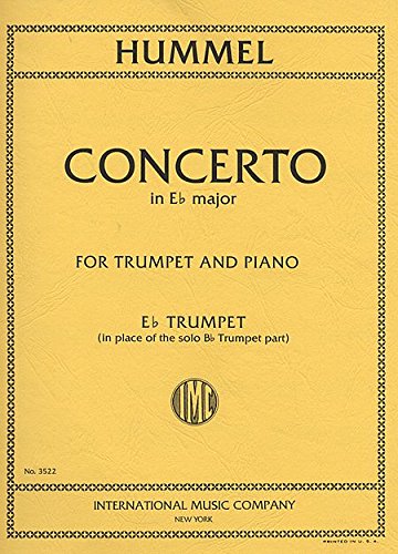 Beispielbild fr Concerto E flat majorfor trumpet B flat and piano : trumpet in E flat (for replacement) zum Verkauf von Smartbuy