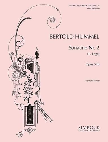 Beispielbild fr Sonatine Nr. 2: op. 52a. Violoncello und Klavier. zum Verkauf von medimops