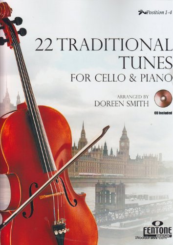 9790230009270: FENTONE MUSIC 22 TRADITIONAL TUNES - VIOLONCELLE ET PIANO + CD Classical sheets Cello
