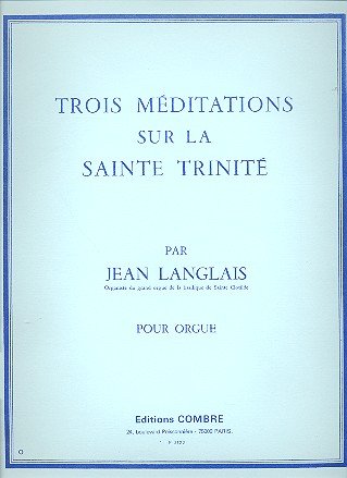 9790230331227: Meditations sur la sainte trinite (3) --- orgue
