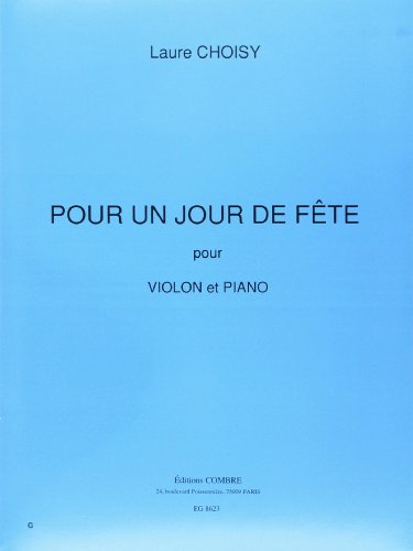 Stock image for Pour un jour de fte pour Violon et piano for sale by Ammareal