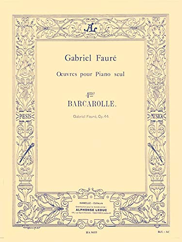Stock image for Barcarolle n4 en la b mol majeur Opus 44 for sale by medimops