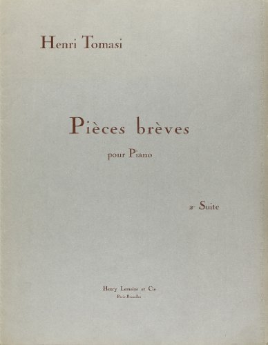 Beispielbild fr Pices Brves, Suite No.2 Po zum Verkauf von Livre et Partition en Stock