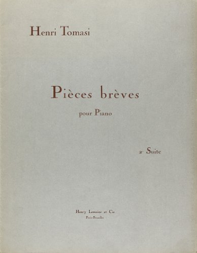 9790230922784: Tomasi: Pices brves, suite No. 2