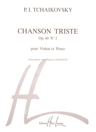 Beispielbild fr Chanson Triste Violon/Po zum Verkauf von Livre et Partition en Stock