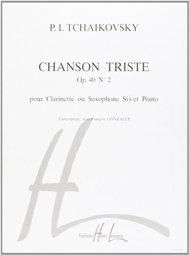 Beispielbild fr Chanson Triste Clar.(Sax)/Po zum Verkauf von Livre et Partition en Stock