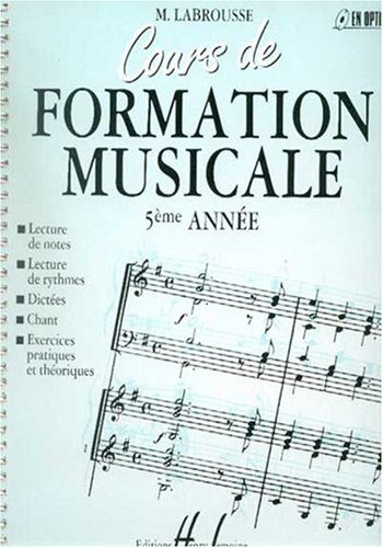 Beispielbild fr Cours de formation musicale Volume 5 zum Verkauf von Ammareal