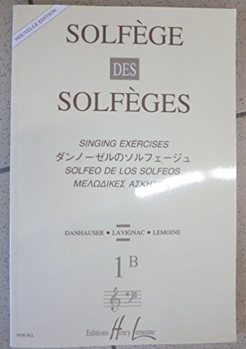9790230968874: Solfge des Solfges Volume 1B sans accompagnement