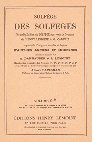Stock image for Solf.des Solfges (9B) 4 Vx for sale by Livre et Partition en Stock