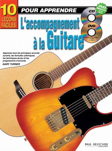 Beispielbild fr 10 leons faciles pour apprendre L'accompagnement  la Guitare + CD + DVD zum Verkauf von medimops