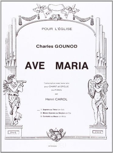 Beispielbild fr Ave Maria 1 Sopr.(Tn)/Orgue zum Verkauf von Livre et Partition en Stock