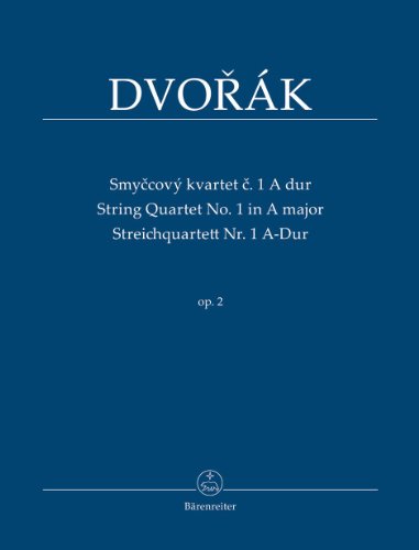 Beispielbild fr Streichquartett Nr. 1 A-Dur op. 2 (Smyccov kvartet c. 1 A dur op. 2): Studienpartitur zum Verkauf von medimops