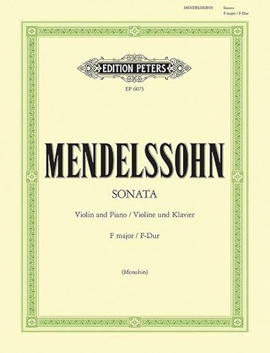 9790300707587: Sonata in f violon: Sheet (Edition Peters)