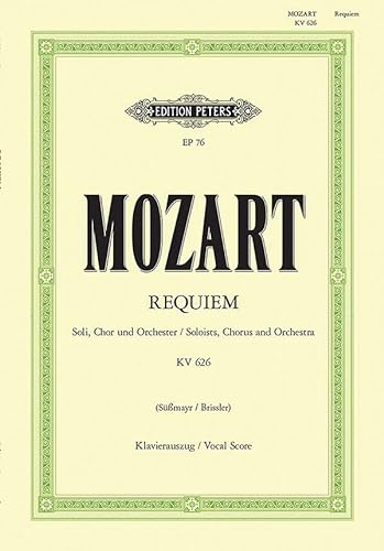 Imagen de archivo de Mozart: Requiem in D minor, KV. 626 - SATB Choral a la venta por HPB-Ruby
