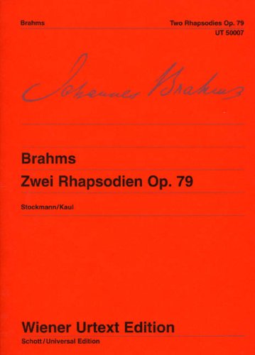 9790500570066: BRAHMS - Rapsodias Op.79 para Piano (Urtext) (Stockmann/Kaul)