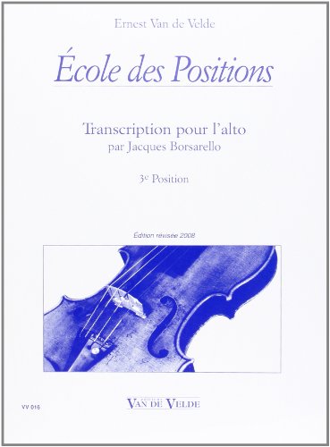 Stock image for Ecole 3.me Position Alto for sale by Livre et Partition en Stock