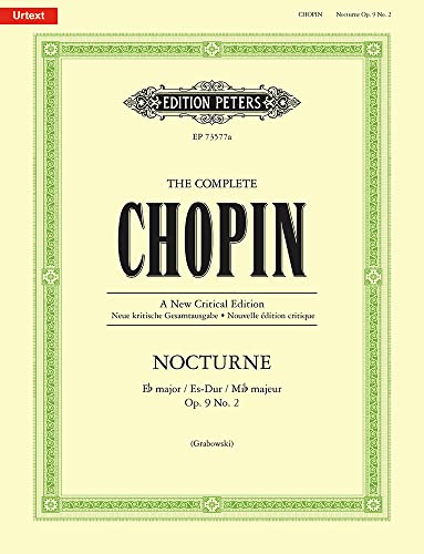 Imagen de archivo de Nocturne in E Flat Major, Op. 9 No. 2 Comparative Edition : The Complete Chopin, Sheet a la venta por GreatBookPrices