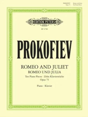 Beispielbild fr Romeo and Juliet: Ten Piano Pieces Op. 75 zum Verkauf von Blackwell's