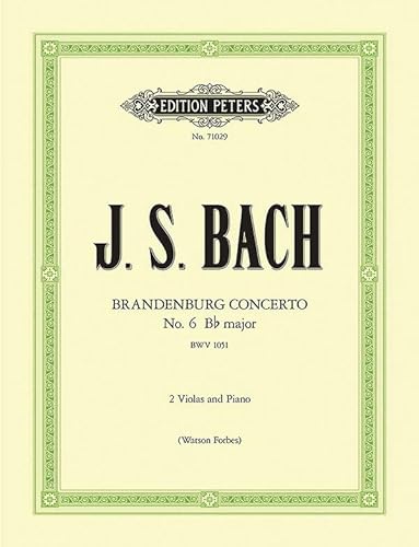 Beispielbild fr Brandenburg Concerto No. 6 B Flat BWV 1051 zum Verkauf von Blackwell's