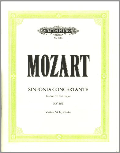 Beispielbild fr Mozart Sinfonia Concertante Es-dur E flat major fr Violine, Viola und Orchester KV 364 zum Verkauf von PRIMOBUCH