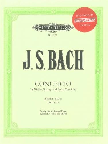 9790577081731: Bach: Violin Concerto in E Major BWV 1042 with play-along CD