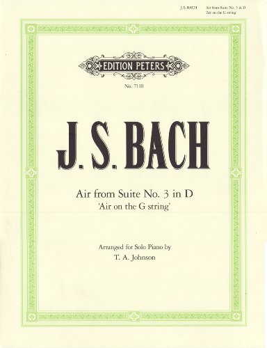 Imagen de archivo de Air on the G String from Orchestral Suite No. 3 in D BWV 1068 a la venta por Blackwell's