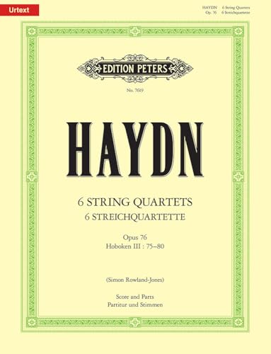 9790577086477: 6 String Quartets Op. 76 (New Edition): Sheet (Edition Peters)