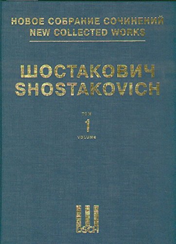 Beispielbild fr New collected works of Dmitri Shostakovich. Vol. 1. Symphony No. 1. Op. 10. Full Score. zum Verkauf von Ruslania